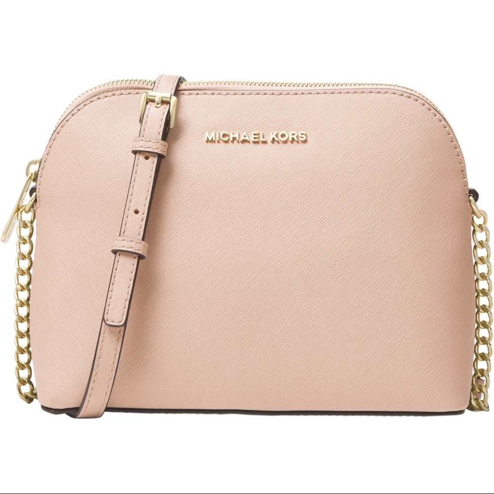 Michael Kors Light Pink Crossbody Bag with Gold